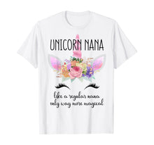 Load image into Gallery viewer, Grandmothers Birthday Gift T Shirt for Grandma Unicorn Nana