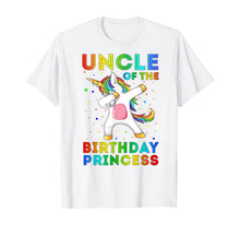 Load image into Gallery viewer, Uncle Of The Birthday Princess Unicorn Dabbing Shirt