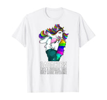 Load image into Gallery viewer, Dadacorn Dad Only More Awesome Mens Unicorn Birthday Gift T-Shirt