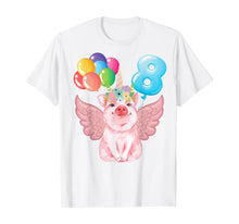 Load image into Gallery viewer, 8th Birthday Shirt Girl Pig and Unicorn Lovers Gift 8 Years