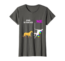 Load image into Gallery viewer, Womens Other 50 Year Olds And Me Unicorn Dancing Birthday T-Shirt