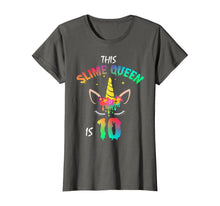 Load image into Gallery viewer, This Slime Queen Is 10-10th Birthday Girl Unicorn and Slime T-Shirt