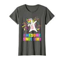 Load image into Gallery viewer, 18 Years Old 18th Birthday Awesome Since 2002 Unicorn T-Shirt