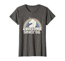 Load image into Gallery viewer, Unicorn 34st Birthday Gift Rainbow 1986 T-Shirt