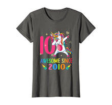 Load image into Gallery viewer, 10 Years Old 10th Birthday Unicorn Dabbing Party T-Shirt