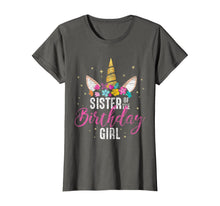 Load image into Gallery viewer, Sister Of The Birthday Girl Sibling Gift Unicorn Birthday T-Shirt