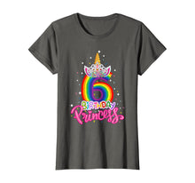 Load image into Gallery viewer, Birthday Princess Unicorn 6 Year Old 6th Birthday Girl Kids T-Shirt