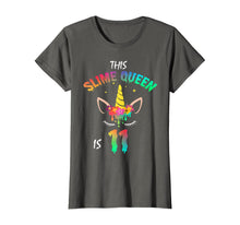 Load image into Gallery viewer, This Slime Queen Is 11-11th Birthday Girl Unicorn and Slime T-Shirt