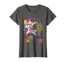 Load image into Gallery viewer, 8th Birthday Unicorn Dabbing Shirt Girl Awesome Since 2012 T-Shirt