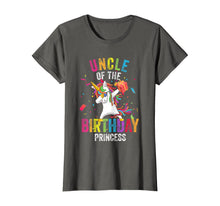 Load image into Gallery viewer, Uncle of the Birthday Princess Gift Dabbing Unicorn Girl Dad T-Shirt