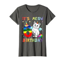Load image into Gallery viewer, 6th Birthday Unicorn Cat 6 Years Old Caticorn Kittycorn Tee