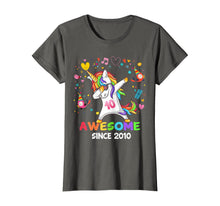 Load image into Gallery viewer, Dabbing Unicorn Awesome Since 2010 - 10th Birthday T-Shirt