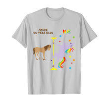 Load image into Gallery viewer, Funny 50th Birthday Gift Rainbow Unicorn 50 Years Old T-Shirt