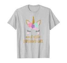 Load image into Gallery viewer, Cute Unicorn Aunt Shirt, Aunt of the Birthday Girl