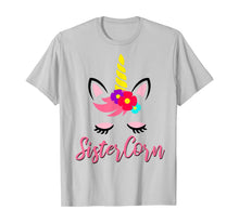 Load image into Gallery viewer, Sistercorn Shirt Unicorn Party Gift for Sister Girl Birthday