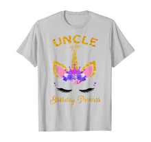 Load image into Gallery viewer, Uncle Of The Unicorn Birthday Princess Birthday Party TShirt