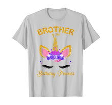 Load image into Gallery viewer, Brother of the Birthday Princess Unicorn Girl T Shirt Outfit