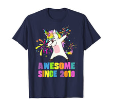 Load image into Gallery viewer, 10 Years Old 10th Birthday Awesome Since 2010 Unicorn T-Shirt