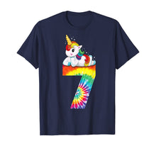 Load image into Gallery viewer, 7th Birthday Unicorn Shirt Girls Tie Dye Gift Party Outfit T-Shirt