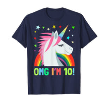 Load image into Gallery viewer, Unicorn Birthday Shirts For 10 Year Old Girls Boys OMG Gift