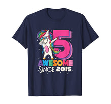 Load image into Gallery viewer, Unicorn Dabbing 5th Birthday Shirt Girls Bday Party Gift T-Shirt
