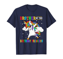 Load image into Gallery viewer, Brother of the Birthday Princess Unicorn Girl T-Shirt T-Shirt