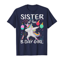 Load image into Gallery viewer, Matching Unicorn Sister Shirt , Sister of the Birthday Girl
