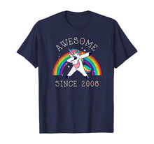 Load image into Gallery viewer, Dabbing Unicorn Birthday Girl Gifts 11 Years Old Since 2008 T-Shirt