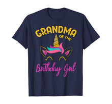 Load image into Gallery viewer, Grandma of the Unicorn Birthday Girl T-Shirt Matching Shirt