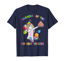Load image into Gallery viewer, Womens Grandma of the Birthday Princess Unicorn Outfit T-Shirt