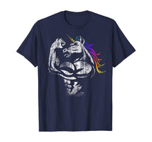 Load image into Gallery viewer, Unicorn With Muscle shirt Birthday Fathers Day Gym T-Shirt T-Shirt