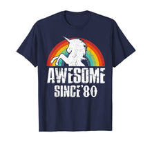 Load image into Gallery viewer, 39th Birthday Unicorn Awesome Since 1980 39 Years Old TShirt