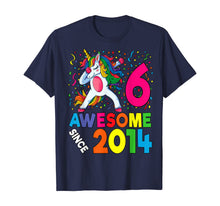 Load image into Gallery viewer, 6th Birthday Dabbing Unicorn Party Gift For 6 Years Old Girl T-Shirt