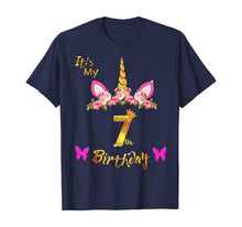 Load image into Gallery viewer, Unicorn Birthday Shirt For Girls OMG It's My 7th Birthday