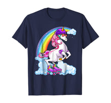 Load image into Gallery viewer, Unicorn Roller Skate Roller Derby Birthday Shirt Girls Gift