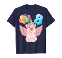 Load image into Gallery viewer, 8th Birthday Shirt Girl Pig and Unicorn Lovers Gift 8 Years