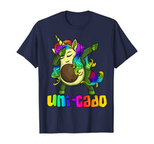 Load image into Gallery viewer, Uni Cado Dabbing Unicorn Avocado Rainbow Girl Birthday Gift T-Shirt