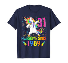 Load image into Gallery viewer, 31 Years Old 31th Birthday Unicorn Dabbing Shirt Girl Party T-Shirt