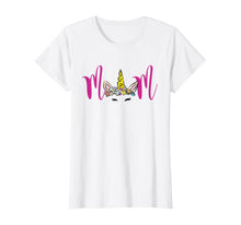 Load image into Gallery viewer, Mom Unicorn Floral Birthday Party Shirt
