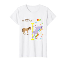 Load image into Gallery viewer, Funny 50th Birthday Gift Rainbow Unicorn 50 Years Old T-Shirt