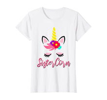 Load image into Gallery viewer, Sistercorn Shirt Unicorn Party Gift for Sister Girl Birthday
