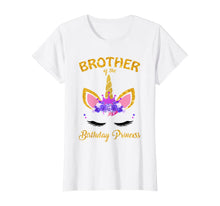 Load image into Gallery viewer, Brother of the Birthday Princess Unicorn Girl T Shirt Outfit