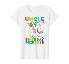 Load image into Gallery viewer, Uncle Of The Birthday Princess Unicorn Dabbing Shirt
