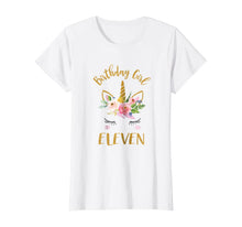 Load image into Gallery viewer, Unicorn 11 Year Old Birthday Shirt, 11 Birthday Girl Shirt