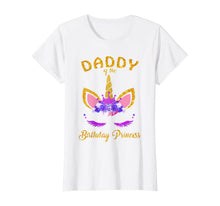 Load image into Gallery viewer, Daddy of the Birthday Princess Unicorn Girl T Shirt Outfit