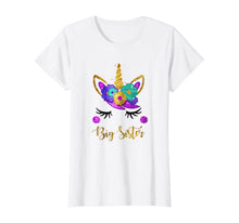 Load image into Gallery viewer, Big Sister Unicorn Birthday Girl T-Shirt Unicorn Gift Womens