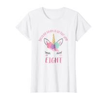 Load image into Gallery viewer, Unicorn 8th Birthday Girl Shirt, Birthday Shirt 8