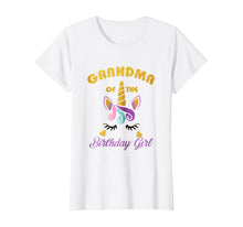 Load image into Gallery viewer, Grandma of the Unicorn Birthday Girl T-Shirt Family Gift Tee