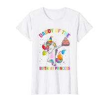 Load image into Gallery viewer, Mens Daddy of the Birthday Princess Unicorn Outfit T-Shirt