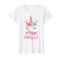 Load image into Gallery viewer, Womens Unicorn Nana of the Birthday Girl Shirt Matching Party Tee